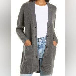 Treasure & Bond Charcoal Knit Cardigan